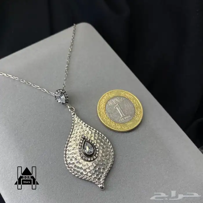 سلاسل فضه مع تعاليق ناعمة وراقية عيار 925تبدأ من 50 ريال 33