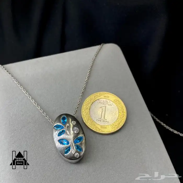 سلاسل فضه مع تعاليق ناعمة وراقية عيار 925تبدأ من 50 ريال 9