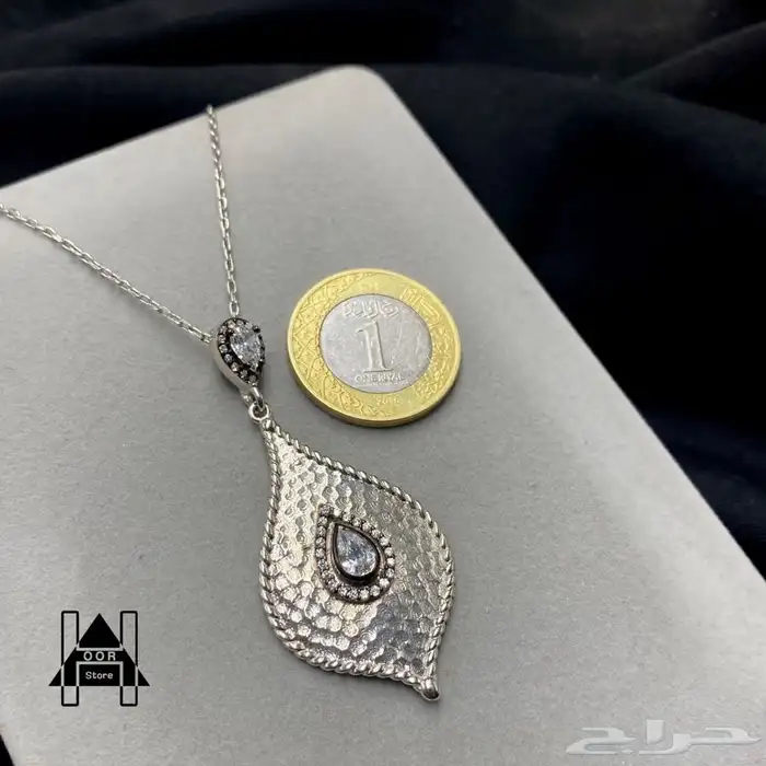 سلاسل فضه مع تعاليق ناعمة وراقية عيار 925تبدأ من 50 ريال 62