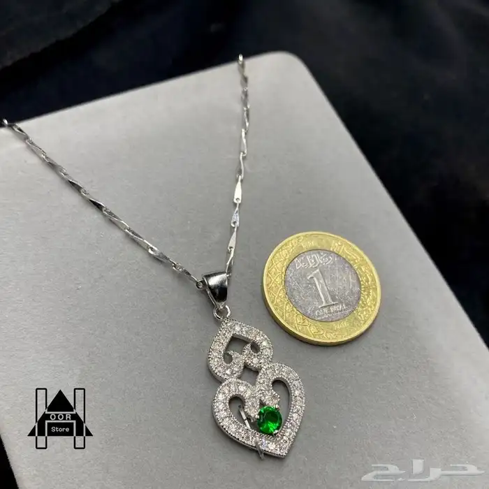 سلاسل فضه مع تعاليق ناعمة وراقية عيار 925تبدأ من 50 ريال 71