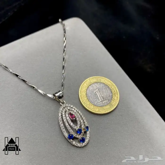 سلاسل فضه مع تعاليق ناعمة وراقية عيار 925تبدأ من 50 ريال 68