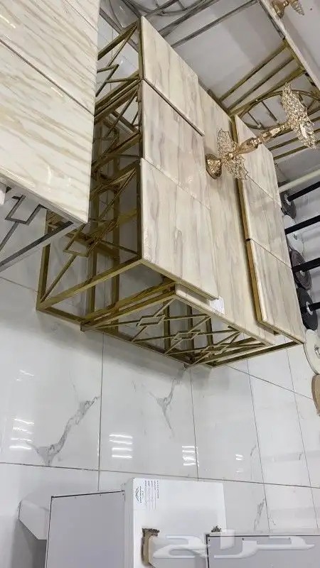 طاولات منزليه رخام ماليزي مع استيل 16