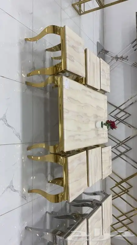 طاولات منزليه رخام ماليزي مع استيل 14
