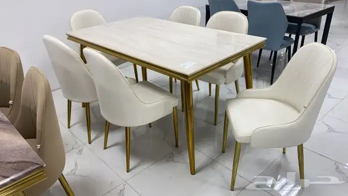 طاولات منزليه رخام ماليزي مع استيل 10