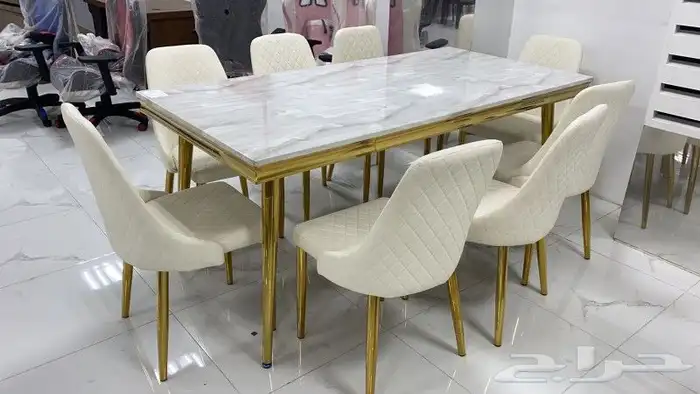 طاولات منزليه رخام ماليزي مع استيل 9