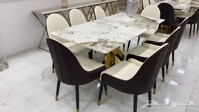 طاولات منزليه رخام ماليزي مع استيل 4