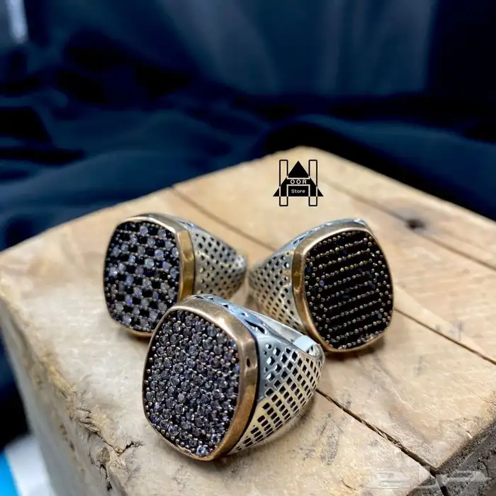 خواتم فضه ( Silver ) رجالية عيار 925 1