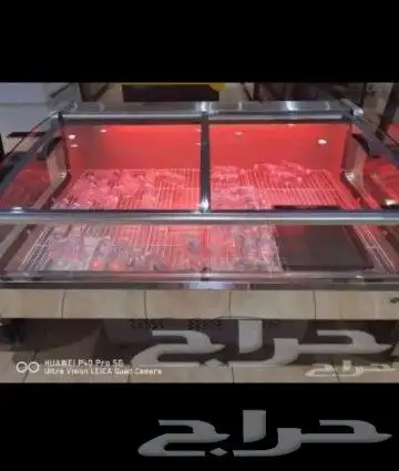 ثلاجات عرض لحوم طازجة باب سحاب زجاج 5