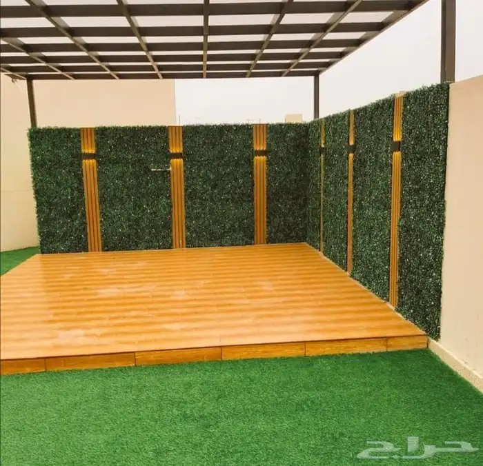 تكسيات خارجية wpc عشب صناعي بديل خشب خارجي 55