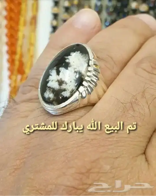 خاتم ورد الربيع يماني صياغة عقيل 9