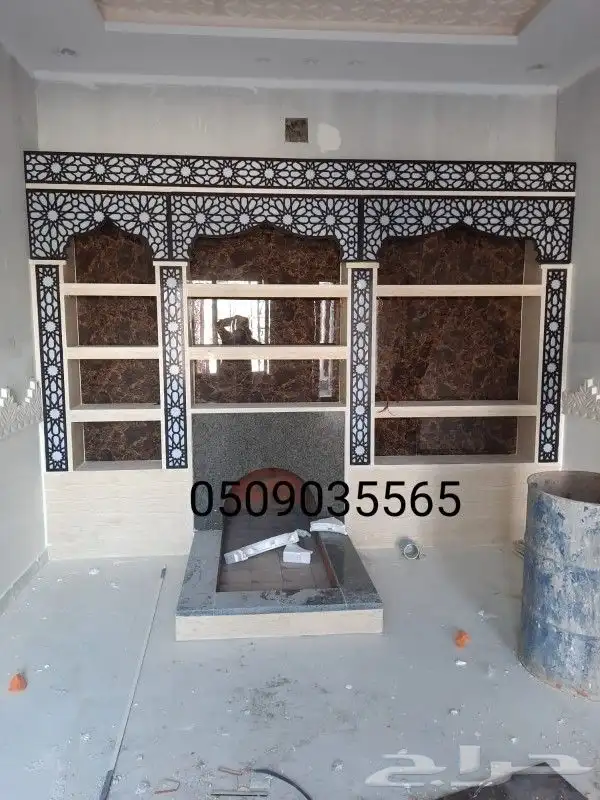 مشبات خشب ورخام 6