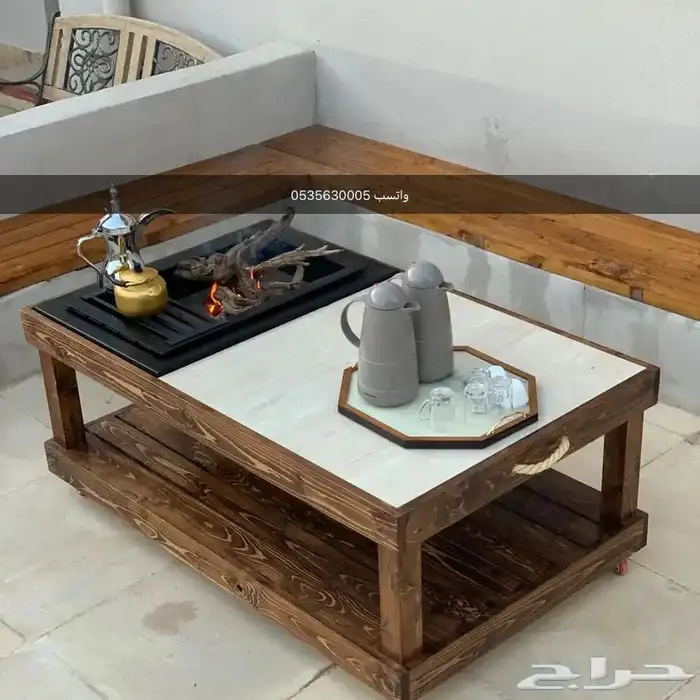 جلسه خارجية خشب معزول اكريلك ضد الشمس والمطر 26