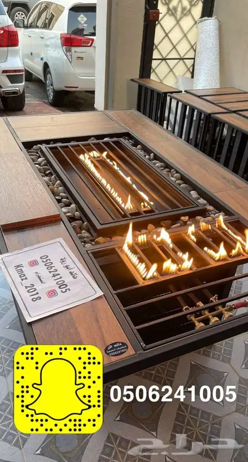 طاولات او منقد تدفئه خارجيه سيراميك مشبات منقل حدايق 50