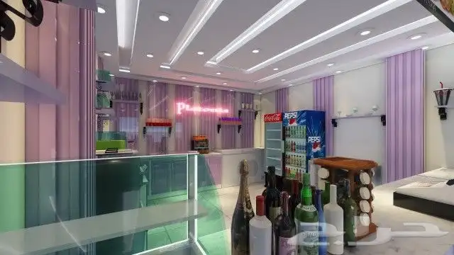 تصميم محل عصيرات وايس كريم 3