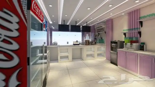 تصميم محل عصيرات وايس كريم 8