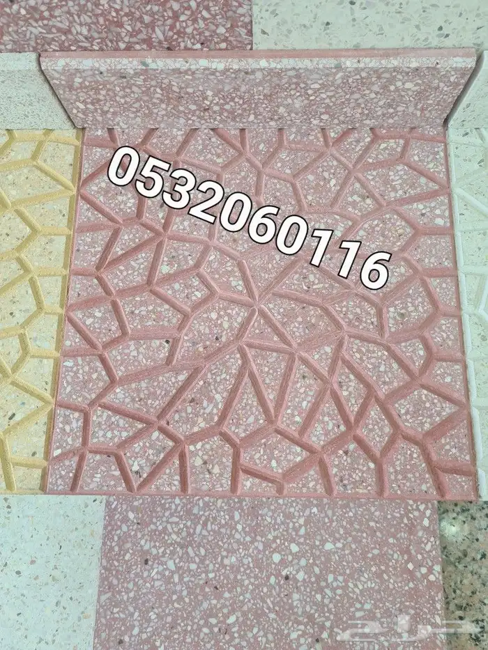 بلاط كسر رخام عنكبوتي بلاط عنكبوتي بلاط احواش خارجي 5