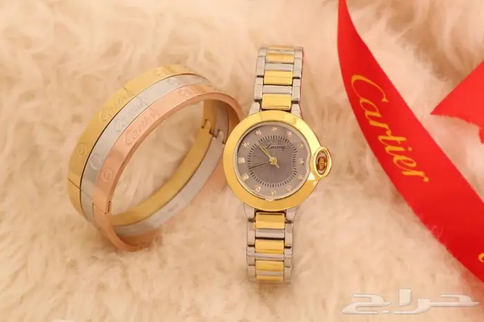 عرض مميز ساعة نسائي مع اكسسوار 4