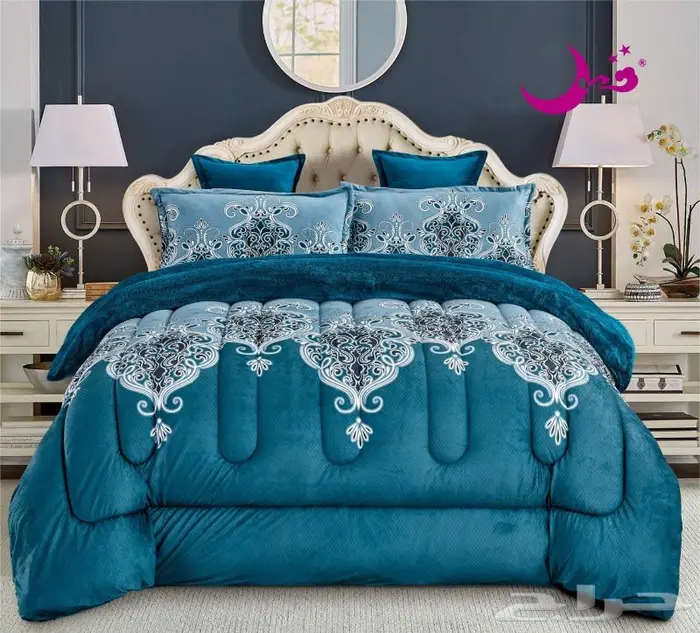 مفارش راقية فرو على مخمل مشجر 1