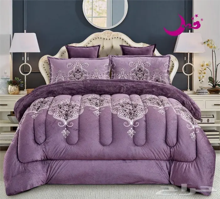 مفارش راقية فرو على مخمل مشجر 0