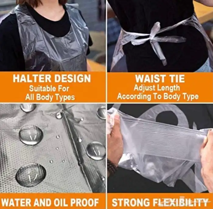 مريلة بلاستيك للاستخدام الواحد 4