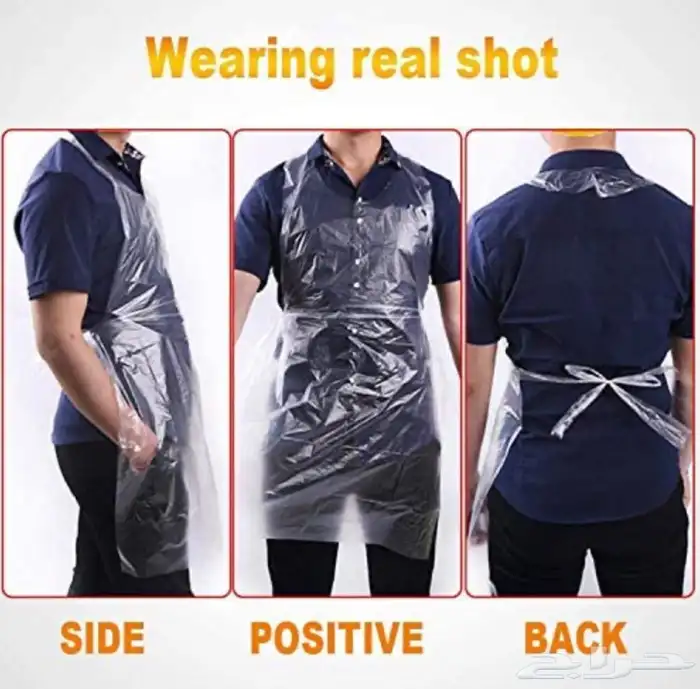 مريلة بلاستيك للاستخدام الواحد 2