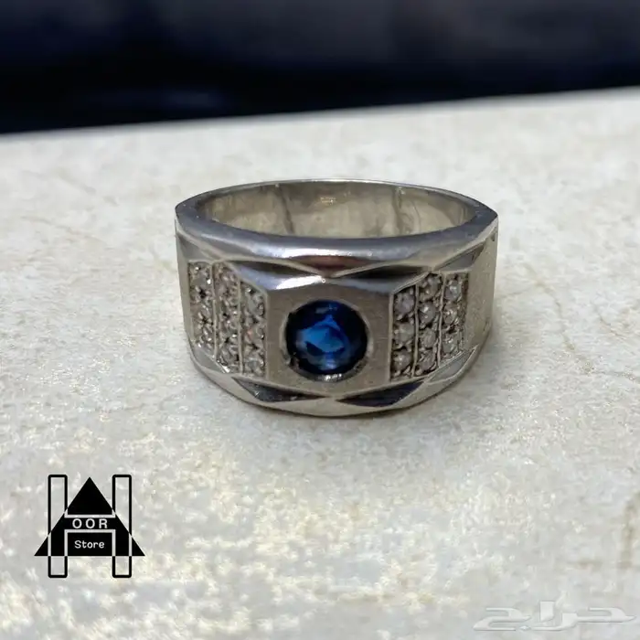 خواتم فضه ( Silver ) عيار 925 رجالي زركون درجة اولى 20