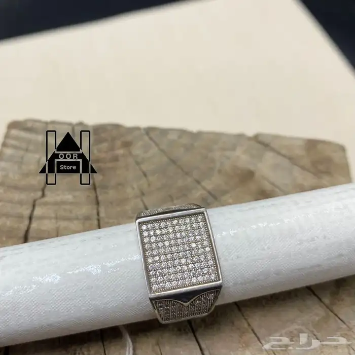 خواتم فضه ( Silver ) عيار 925 رجالي زركون درجة اولى 6