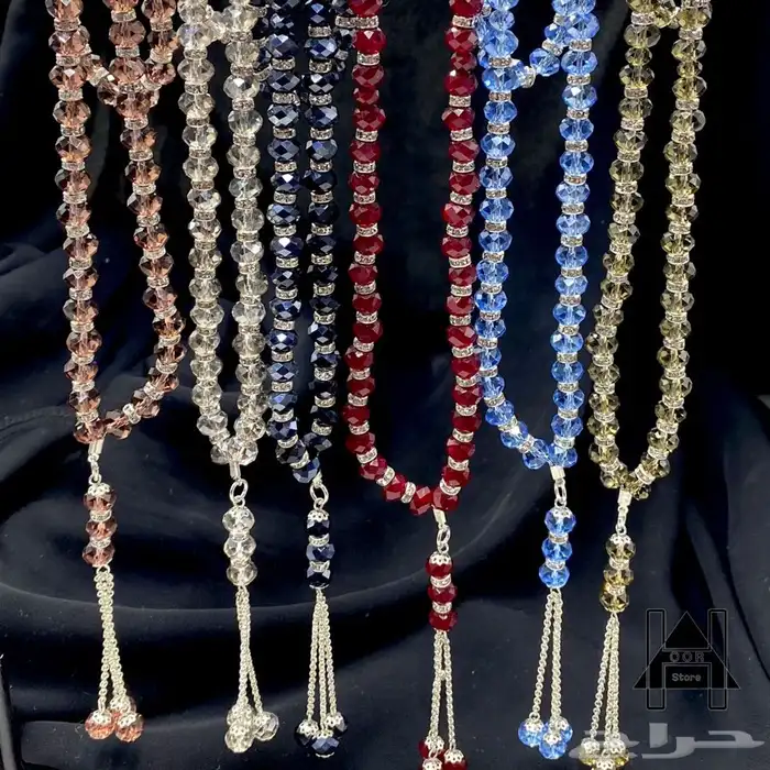 سبح ا كريستال راقية وفخمة جدا جملة وتجزئه مع علبة هدية 28