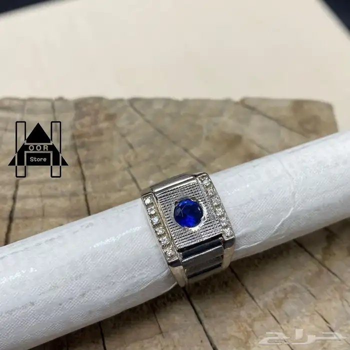 خواتم فضه ( Silver ) عيار 925 رجالي زركون درجة اولى 8