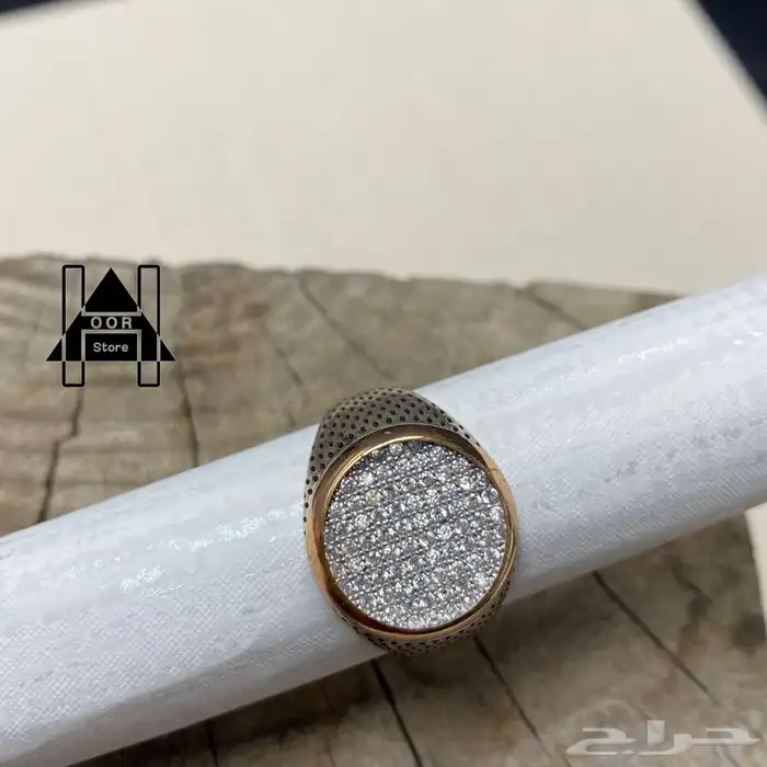 خواتم فضه ( Silver ) عيار 925 رجالي زركون درجة اولى 7