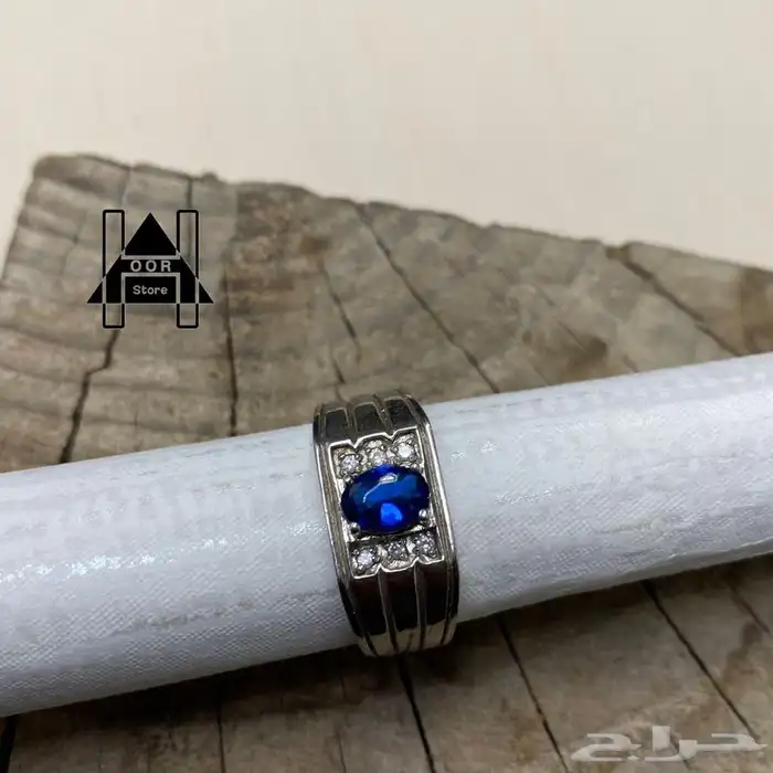 خواتم فضه ( Silver ) عيار 925 رجالي زركون درجة اولى 13