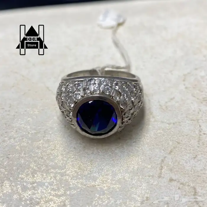 خواتم فضه ( Silver ) عيار 925 رجالي زركون درجة اولى 15