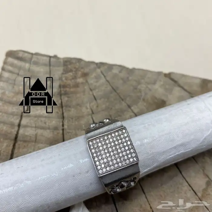 خواتم فضه ( Silver ) عيار 925 رجالي زركون درجة اولى 10