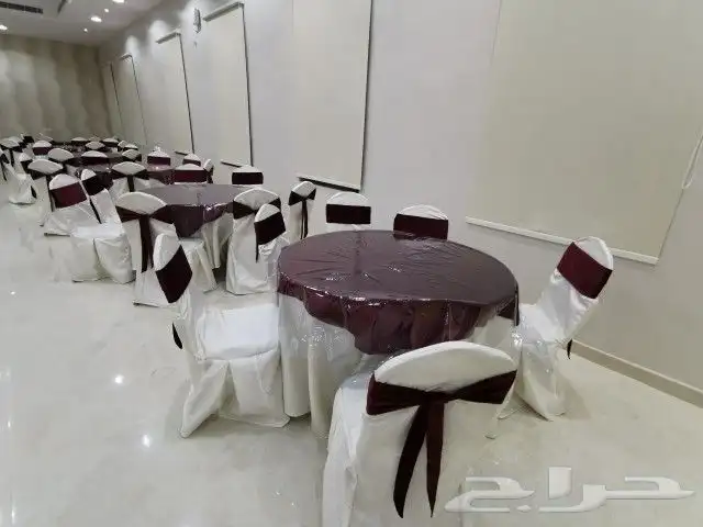 تلابيس كراسي أفراح ومفارش طاولات 1