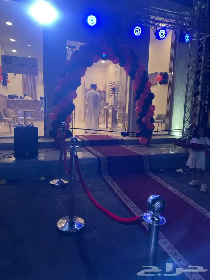 تجهيز حفلات افتتاحيه مهرجان تراس قوس بالون ليزر كشاف دليل س 4