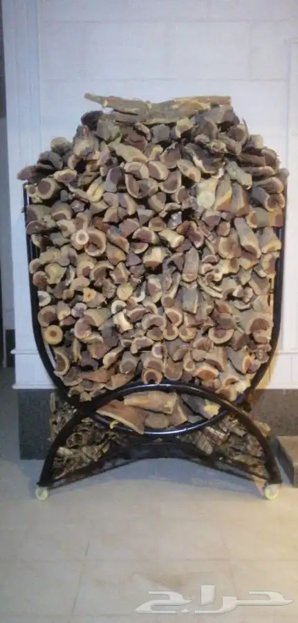 حامل اوسلة حطب مع شراع بمقاسات مختلفه   مدفئه حدايق وطاولات 8