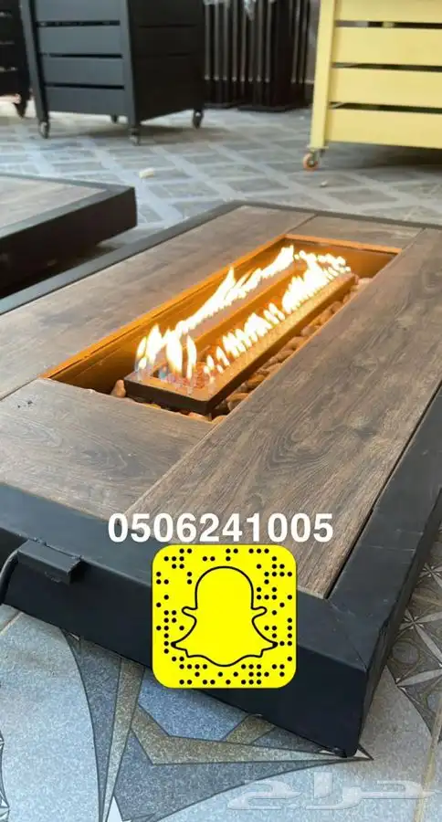 حامل اوسلة حطب مع شراع بمقاسات مختلفه   مدفئه حدايق وطاولات 29