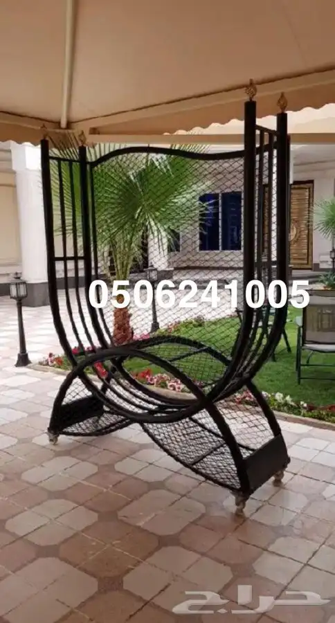 حامل اوسلة حطب مع شراع بمقاسات مختلفه   مدفئه حدايق وطاولات 18