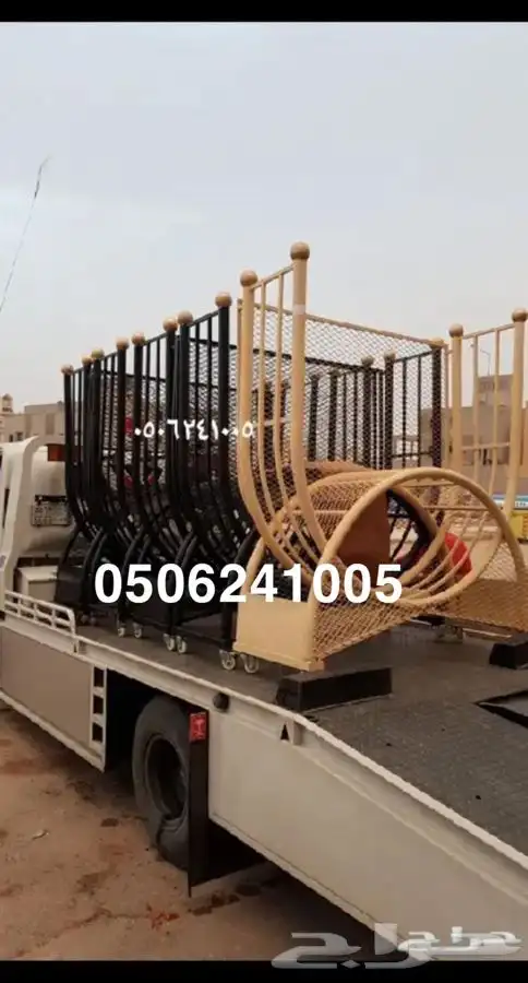 حامل اوسلة حطب مع شراع بمقاسات مختلفه   مدفئه حدايق وطاولات 17