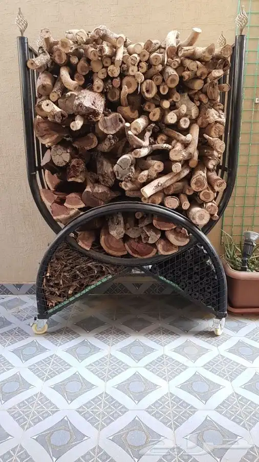 حامل اوسلة حطب مع شراع بمقاسات مختلفه   مدفئه حدايق وطاولات 5