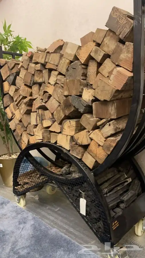 حامل اوسلة حطب مع شراع بمقاسات مختلفه   مدفئه حدايق وطاولات 21