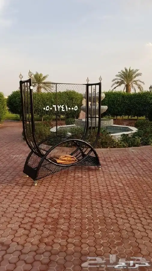 حامل اوسلة حطب مع شراع بمقاسات مختلفه   مدفئه حدايق وطاولات 11