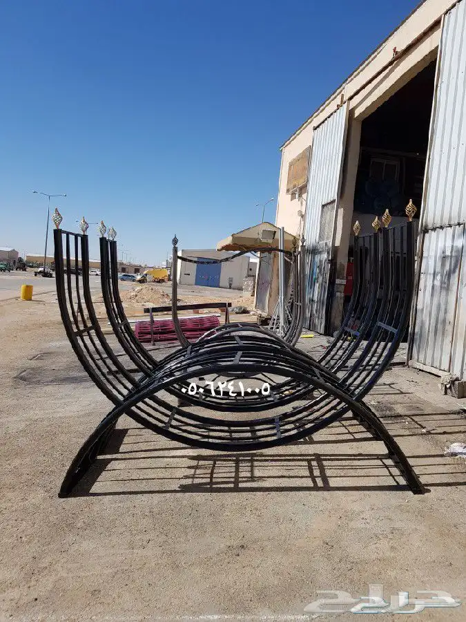 حامل اوسلة حطب مع شراع بمقاسات مختلفه   مدفئه حدايق وطاولات 7