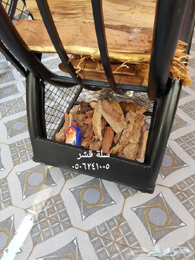 حامل اوسلة حطب مع شراع بمقاسات مختلفه   مدفئه حدايق وطاولات 2
