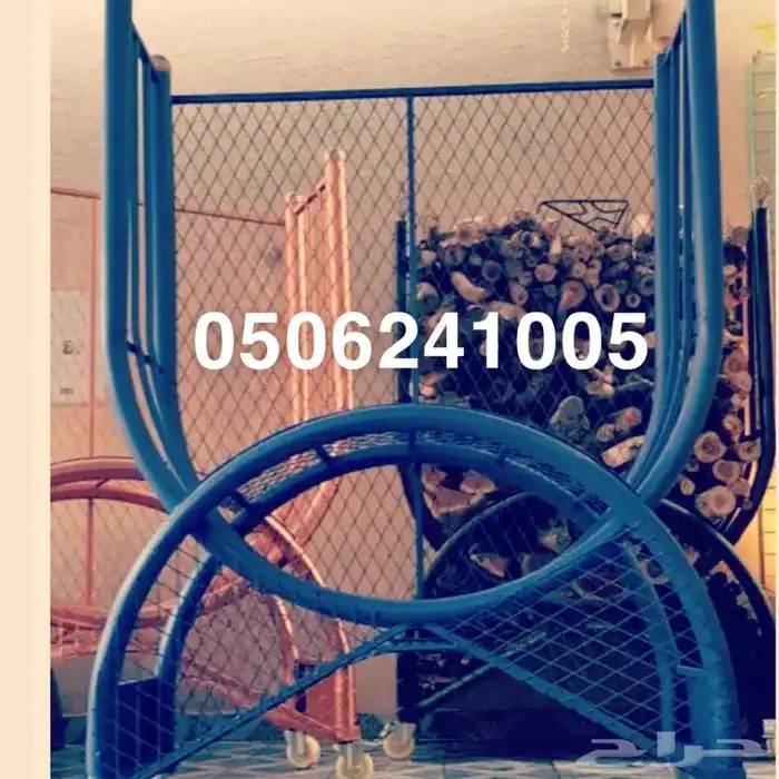 حامل اوسلة حطب مع شراع بمقاسات مختلفه   مدفئه حدايق وطاولات 19