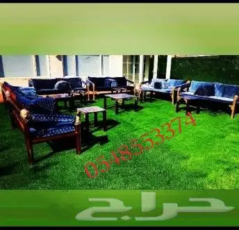 كراسي حديد وجلسات خارجية اثاث 10