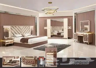 غرف نوم جديده بلكرتون مودرن مع مرتبه هديه 78