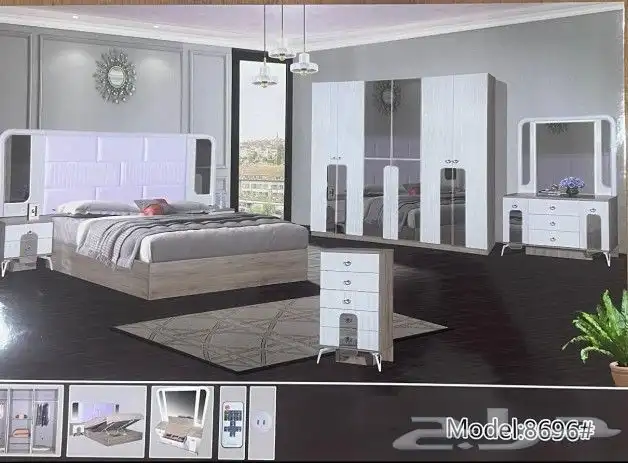 غرف نوم جديده بلكرتون مودرن مع مرتبه هديه 20