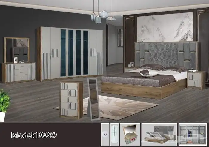 غرف نوم جديده بلكرتون مودرن مع مرتبه هديه 63