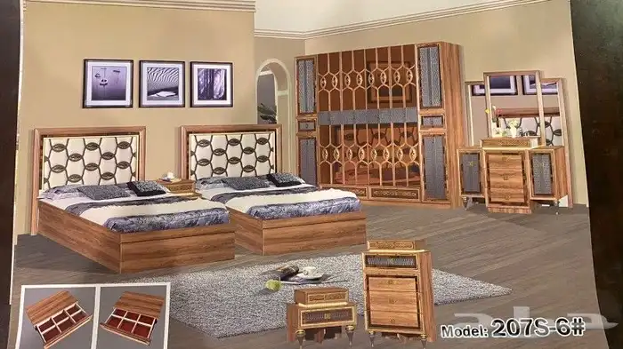 غرف نوم جديده بلكرتون مودرن مع مرتبه هديه 72